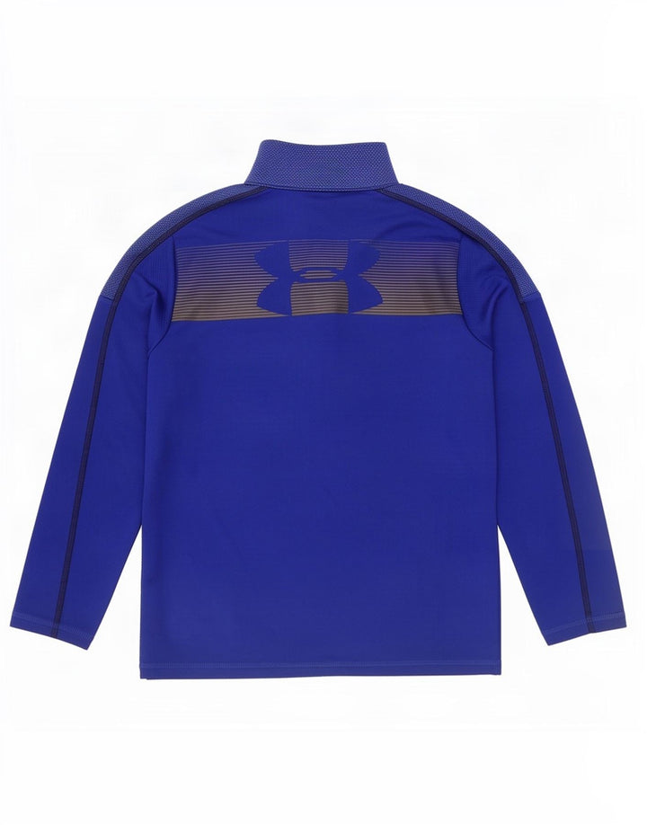 Under Armour Boys Graphic Pulover Trenirka Top 10-11 Years Medium Blue