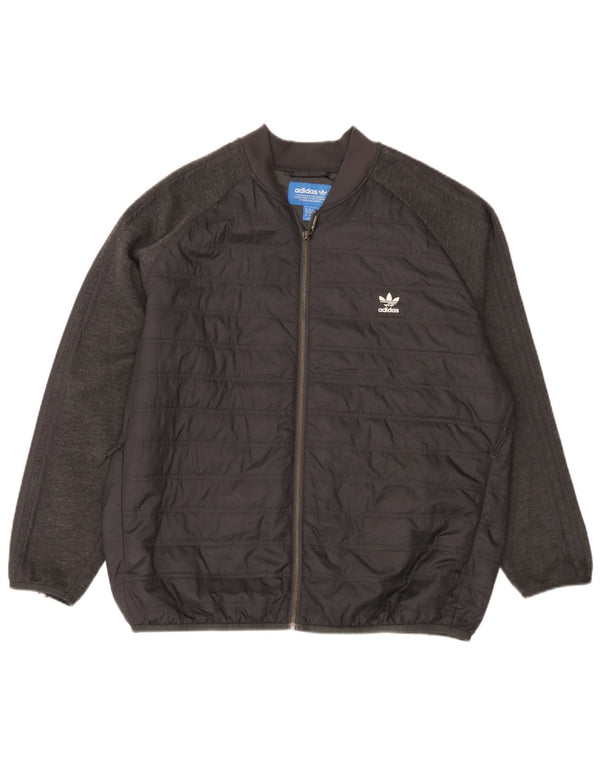 Adidas muška podstavljena jakna UK 42 XL crni poliester