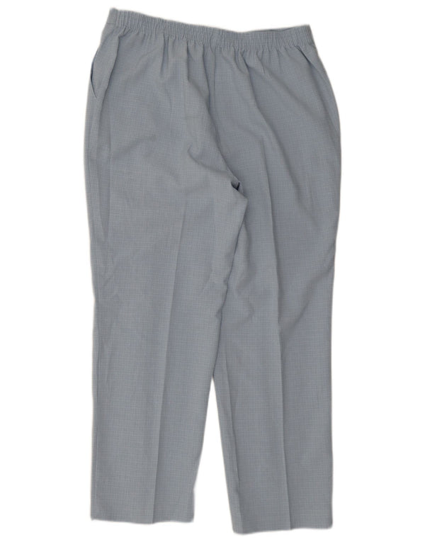 Marks & Spencer ženske chino hlače UK 16 Large W32 L26 plavi karirani