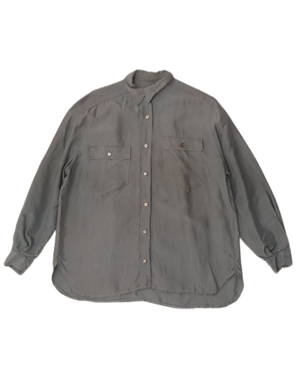 Vintage ženska košulja bluza UK 18 XL siva