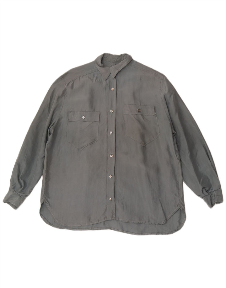 Vintage ženska košulja bluza UK 18 XL siva