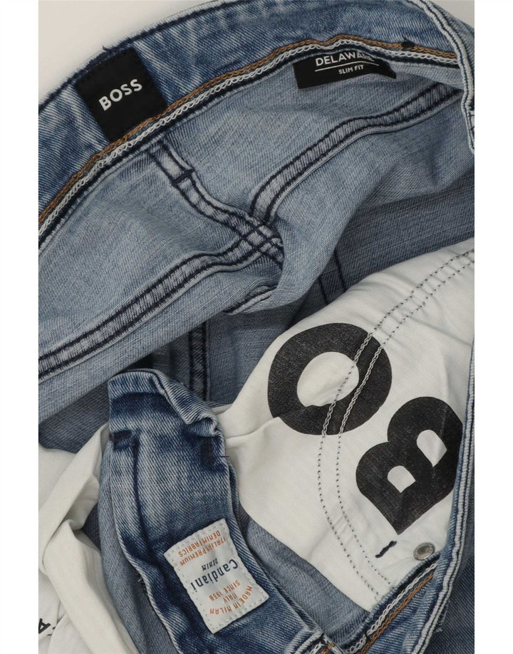 Muške uske traperice Hugo Boss Delaware W36 L32 Plave
