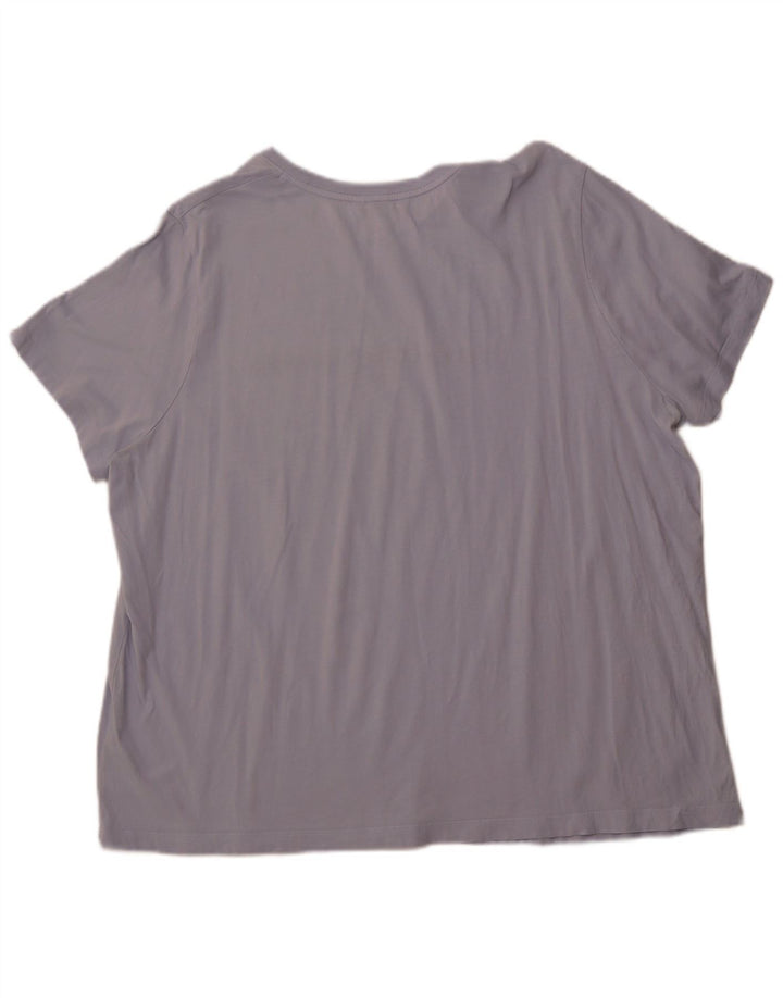 TOMMY HILFIGER Ženska majica kratkih rukava s grafičkim motivima UK 24 4XL Plavi pamuk