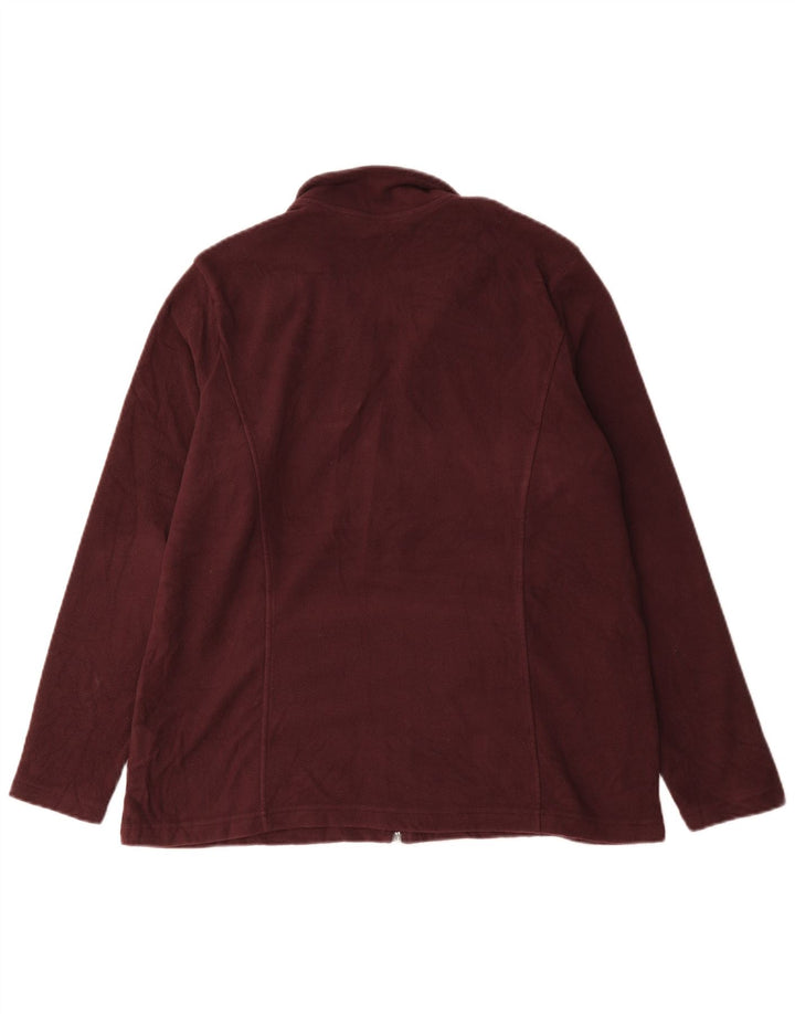 Marks & Spencer ženska prevelika jakna od flisa UK 18 XL Bordo poliester
