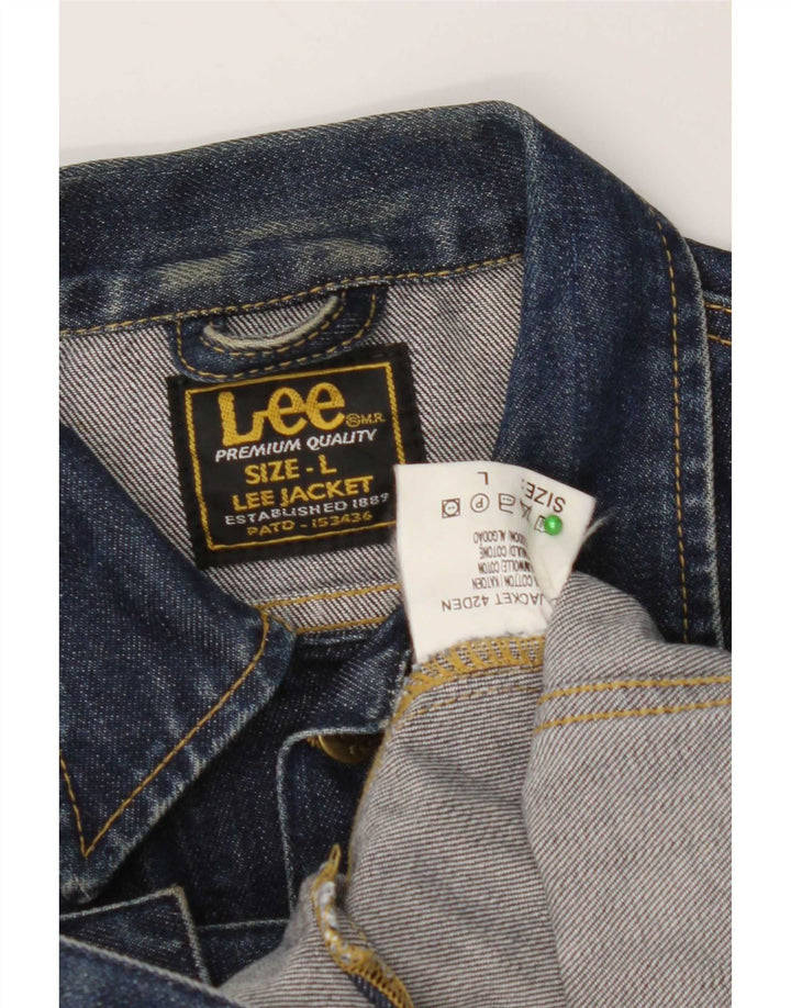 Lee ženska traper jakna UK 14 Large Blue Cotton