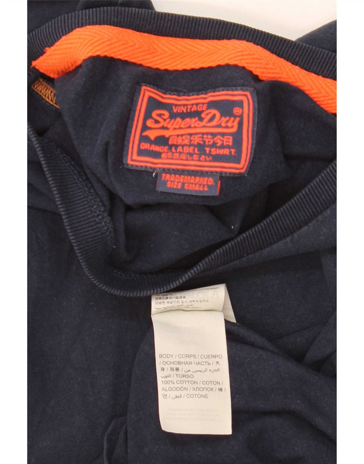 Superdry muška majica kratkih rukava Mala tamnoplava pamuk