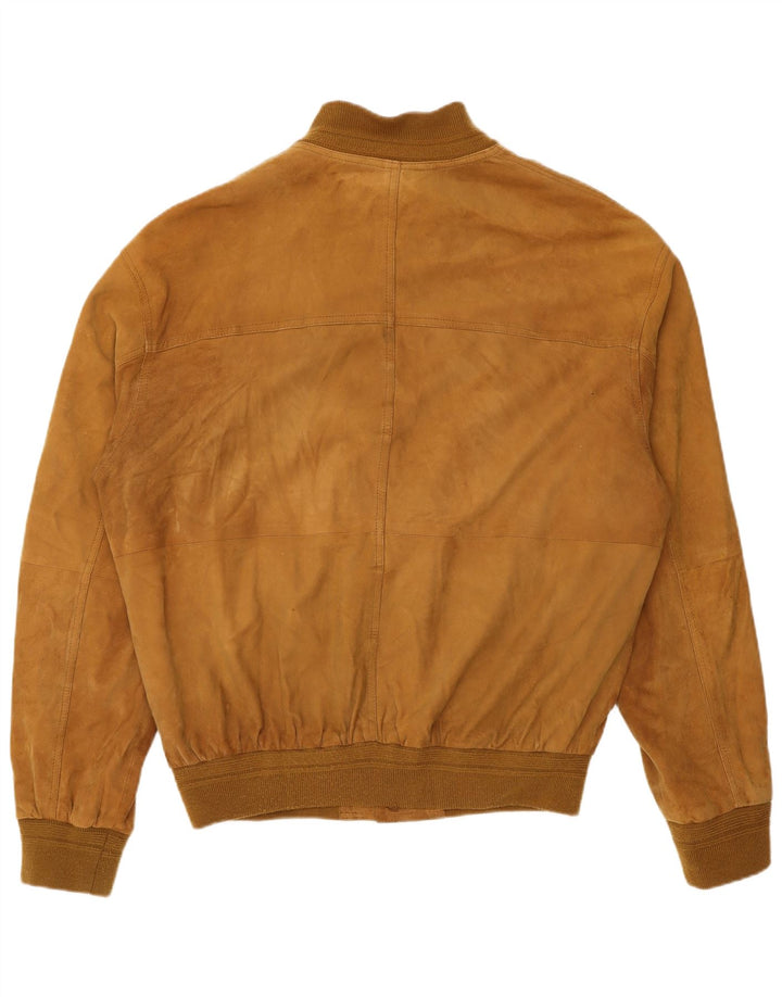 Vintage muška bomber jakna od brušene kože IT 54 2XL bež koža