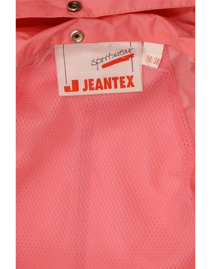 JEANTEX Mens Hooded Rain Jacket UK 36/38 Small Pink Vintage Jeantex and Second-Hand Jeantex from Messina Hembry 