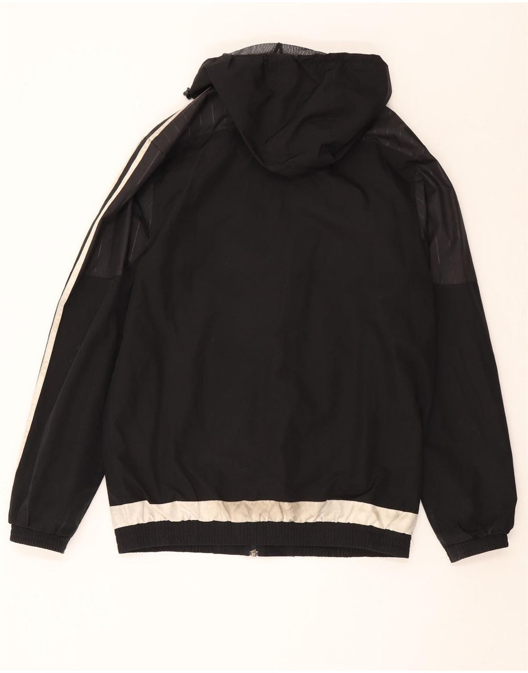 ADIDAS muška kišna jakna s kapuljačom UK 38 srednje crna poliester u boji