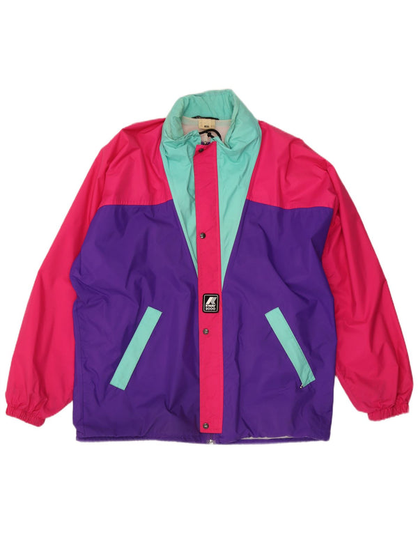 K-Way muška kišna jakna UK 40 veliki raznobojni poliamid