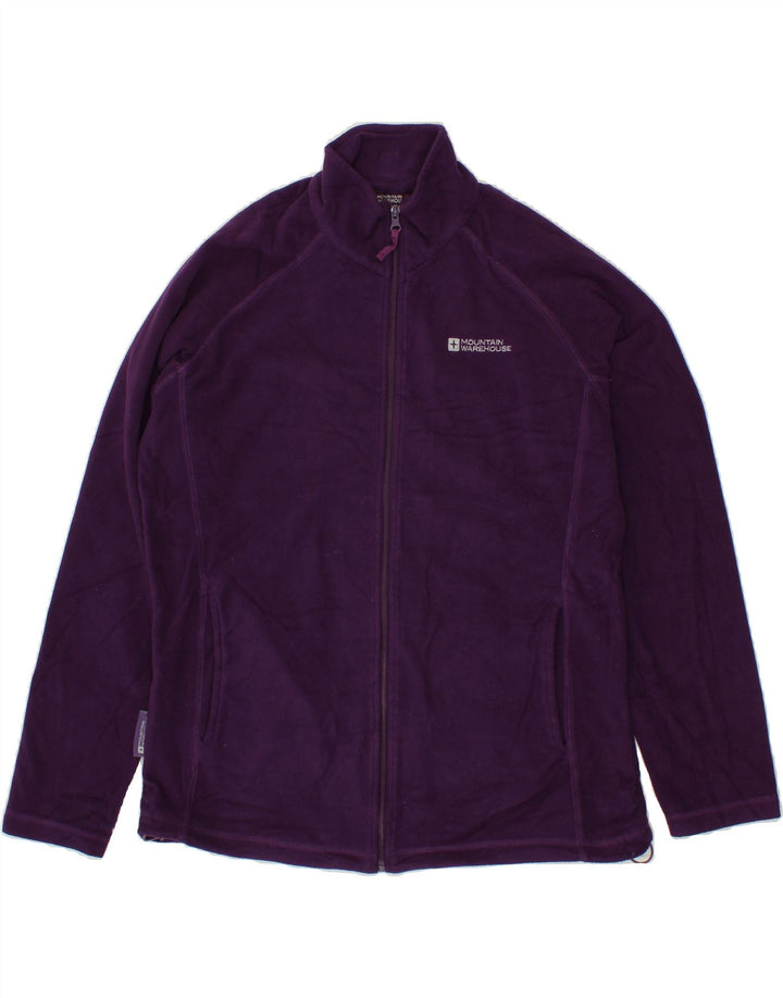 MOUNTAIN WAREHOUSE Womens Fleece Jacket UK 14 Large Purple Vintage Mountain Warehouse and Second-Hand Mountain Warehouse from Messina Hembry 