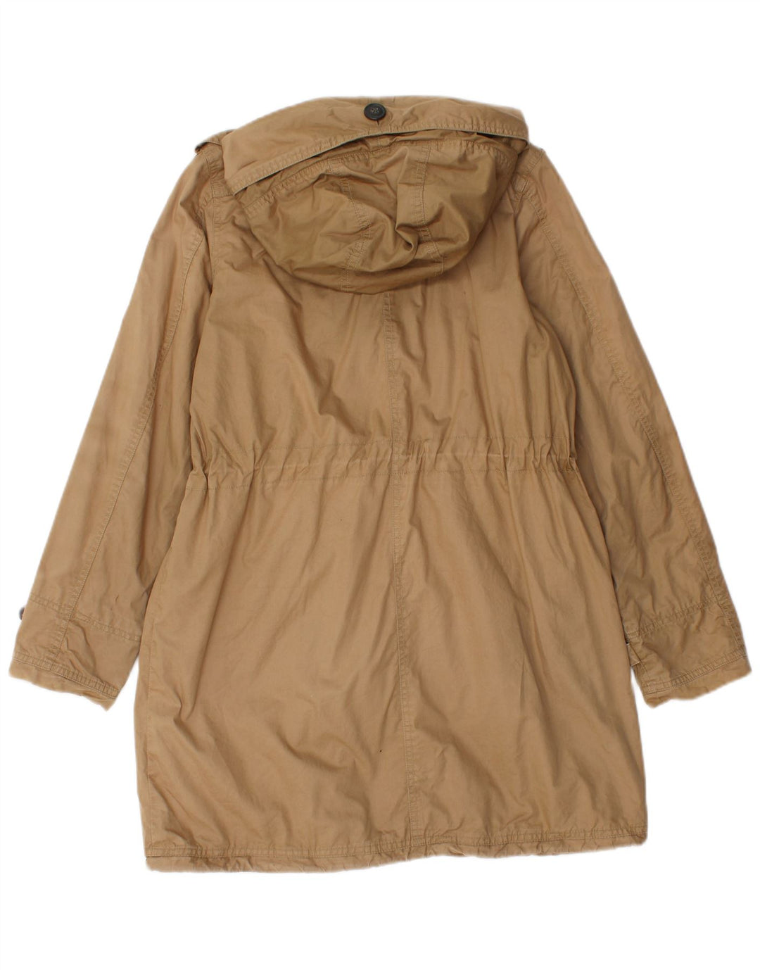 Woolrich ženska jakna parka s kapuljačom UK 10 Mala smeđa pamuk