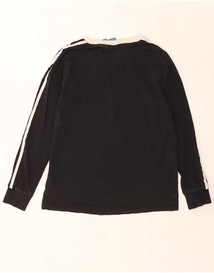 Adidas ženska majica dugih rukava UK 14 srednje crne boje pamuka