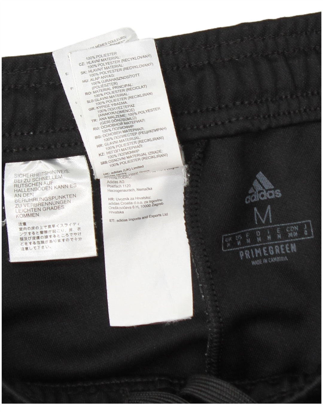Adidas muške Aeroready hlače od srednje crnog poliestera