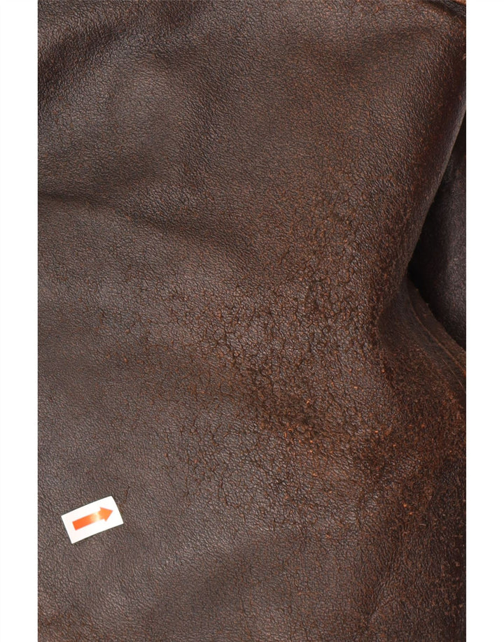 ALAN GORDON Muška kožna jakna IT 52 XL smeđa koža