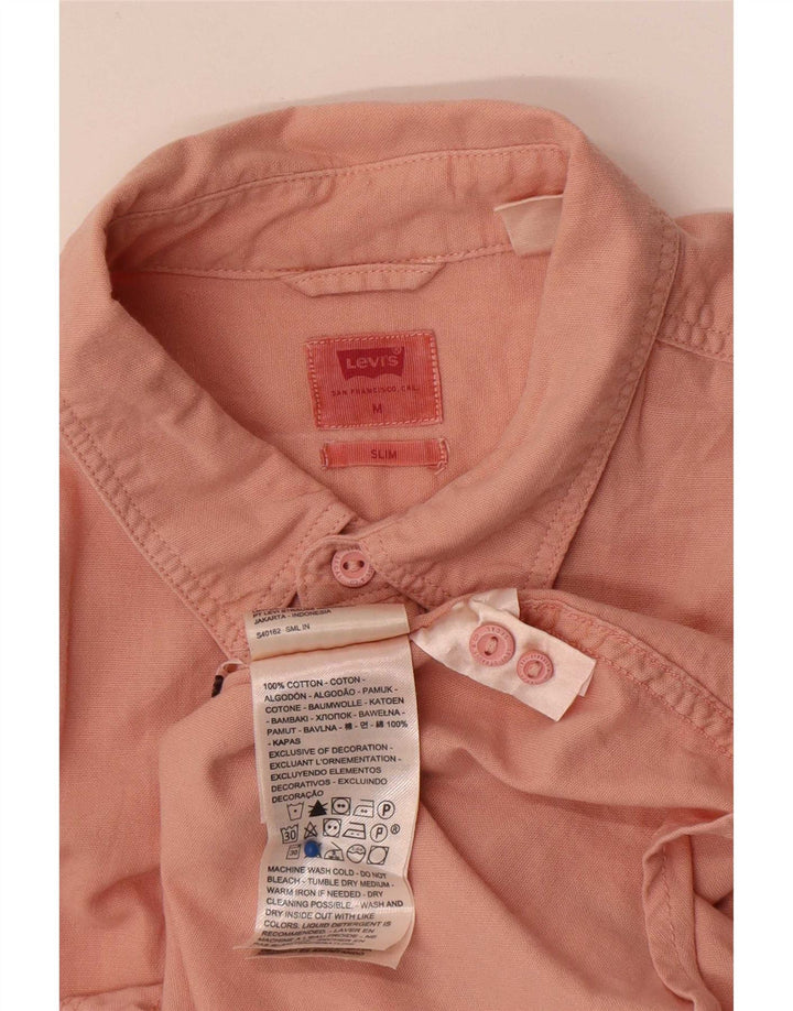 Levi's muška uska košulja, srednje ružičasti pamuk