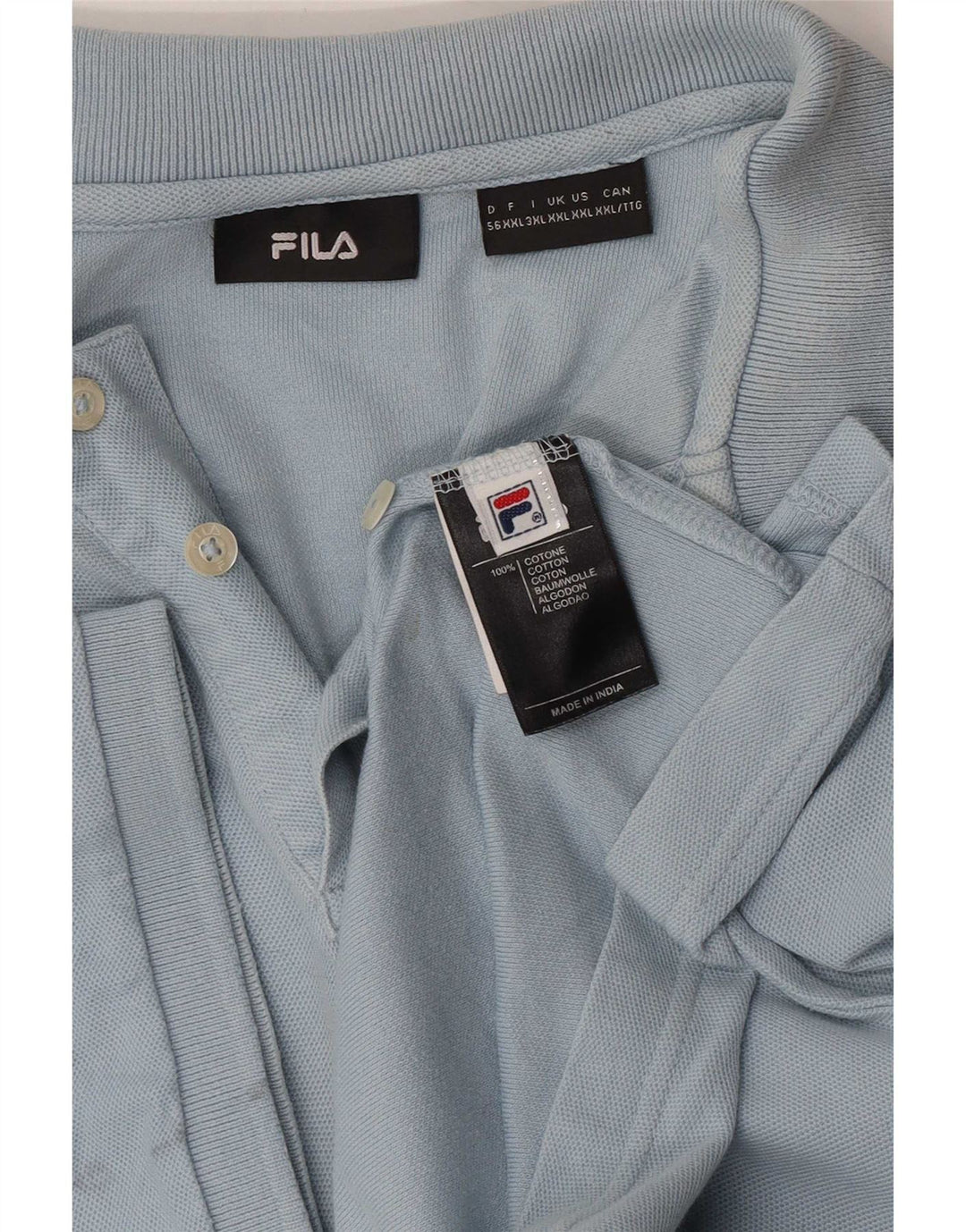 Fila muška polo majica 2XL plavi pamuk