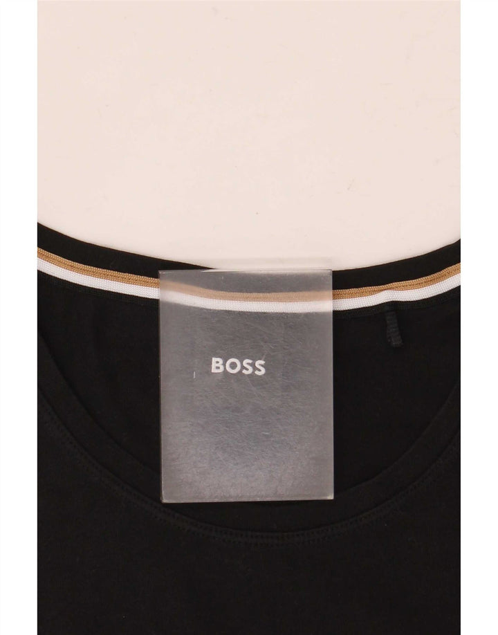 Hugo Boss muška majica kratkih rukava Srednji crni pamuk