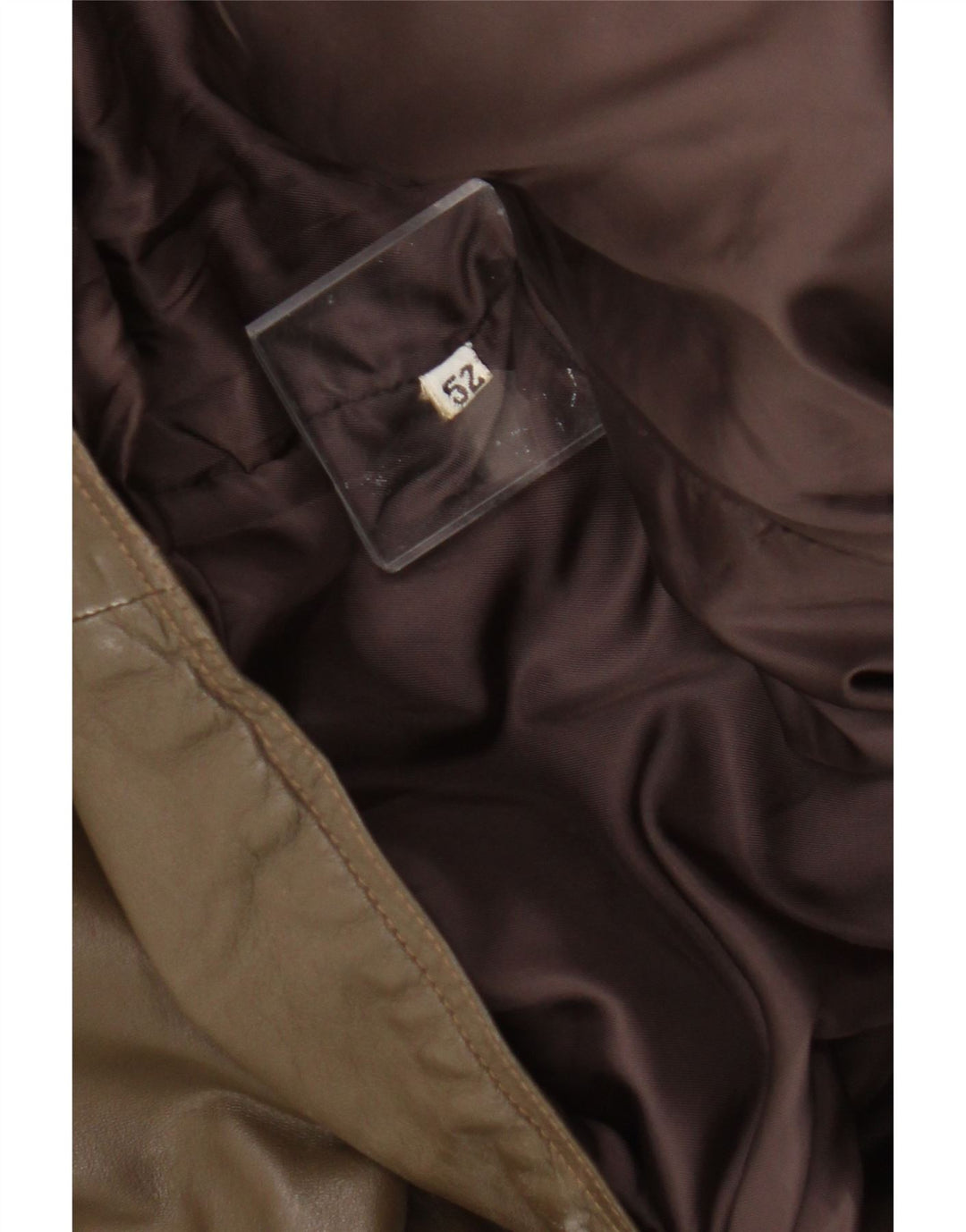 Vintage muška kožna jakna IT 52 XL kaki