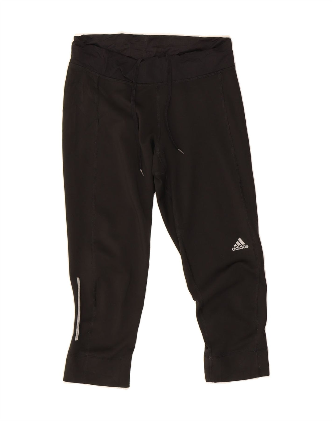 ADIDAS Womens Climalite Capri Leggings UK 8/10 Small  Black Polyester Vintage Adidas and Second-Hand Adidas from Messina Hembry 