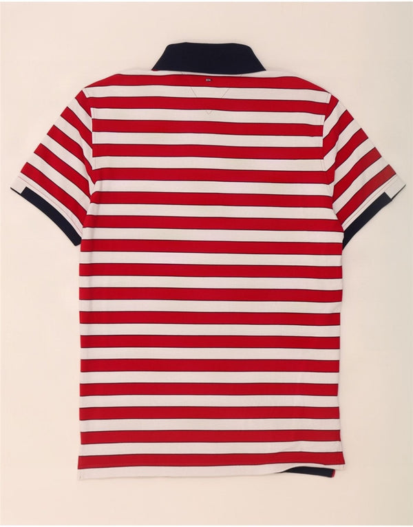 Tommy Hilfiger muška polo majica za ragbi, srednji pamuk na crvene pruge