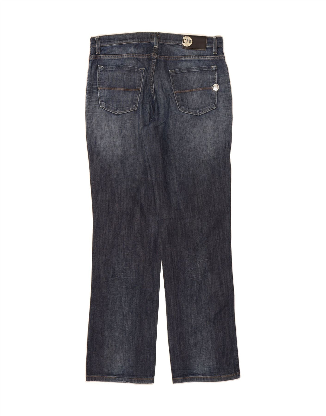 TRUSSARDI Womens Straight Jeans W34 L32 Blue Cotton Vintage Trussardi and Second-Hand Trussardi from Messina Hembry 