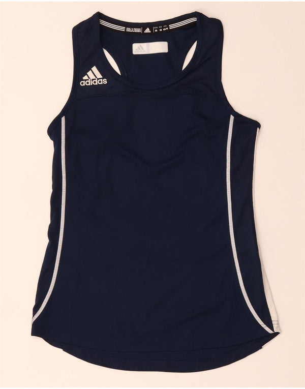 Adidas ženski Climacool prsluk UK 6 XS tamnoplavi poliester u boji