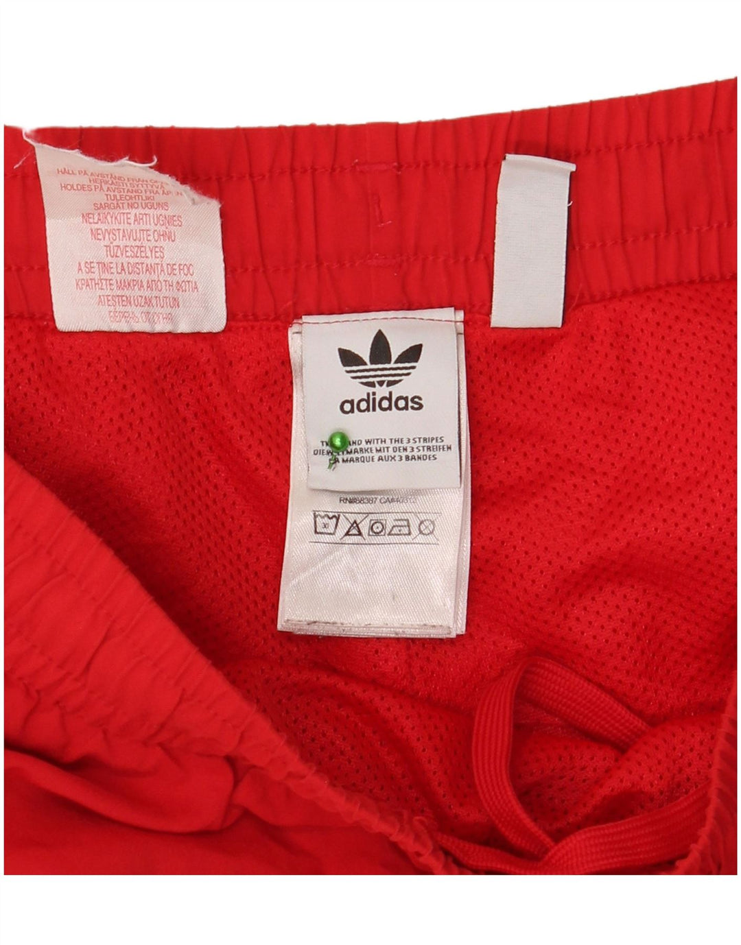 Sportske kratke hlače Adidas za dječake 13-14 godina, crveni poliester
