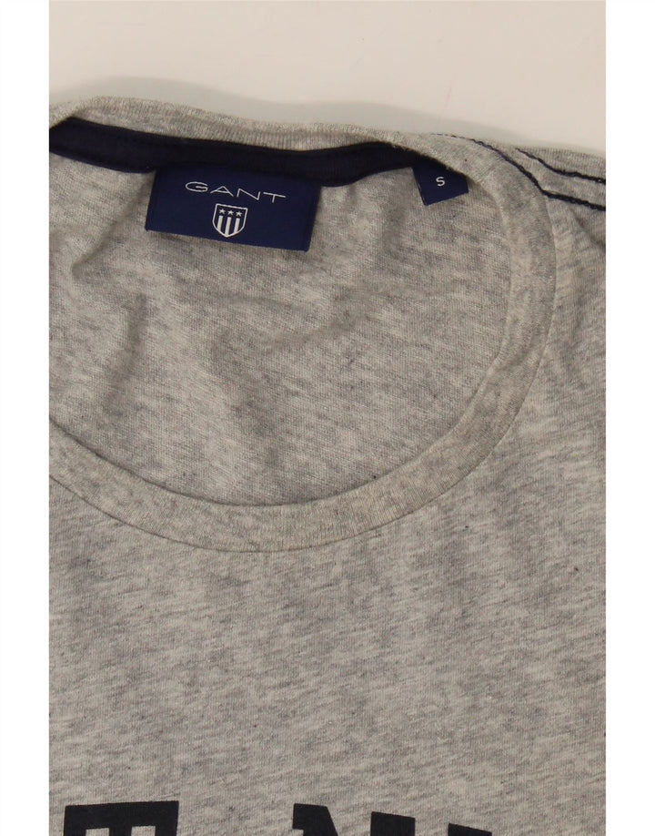 GANT Mens Graphic T-Shirt Top Small Grey Cotton Vintage Gant and Second-Hand Gant from Messina Hembry 