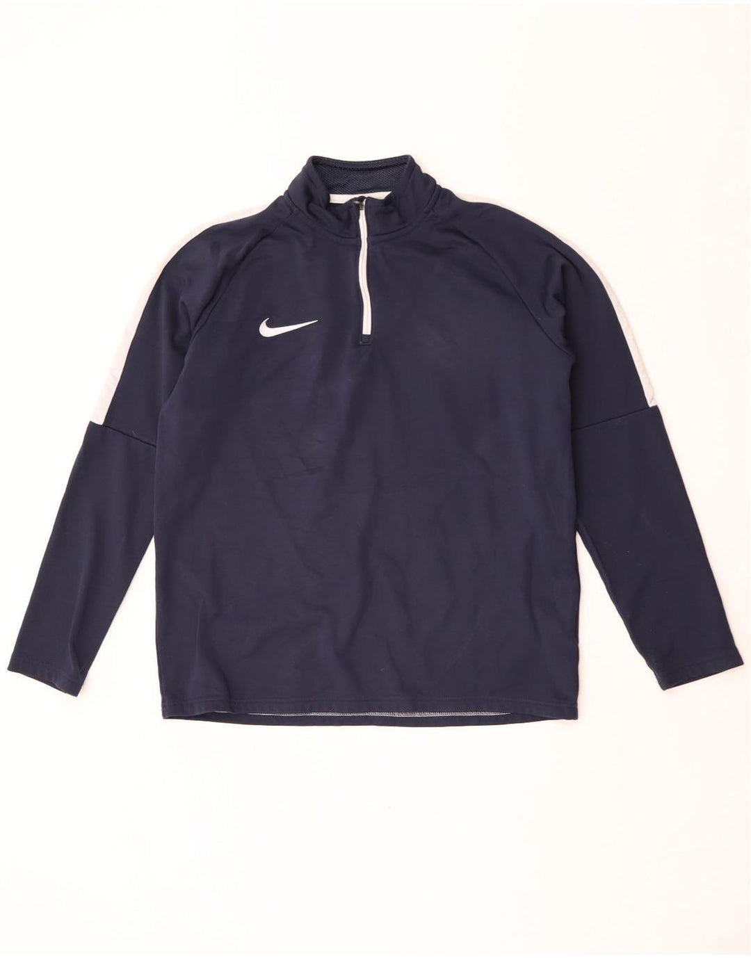Nike Dri Fit Pulover Top Trenirka srednje tamnoplave boje