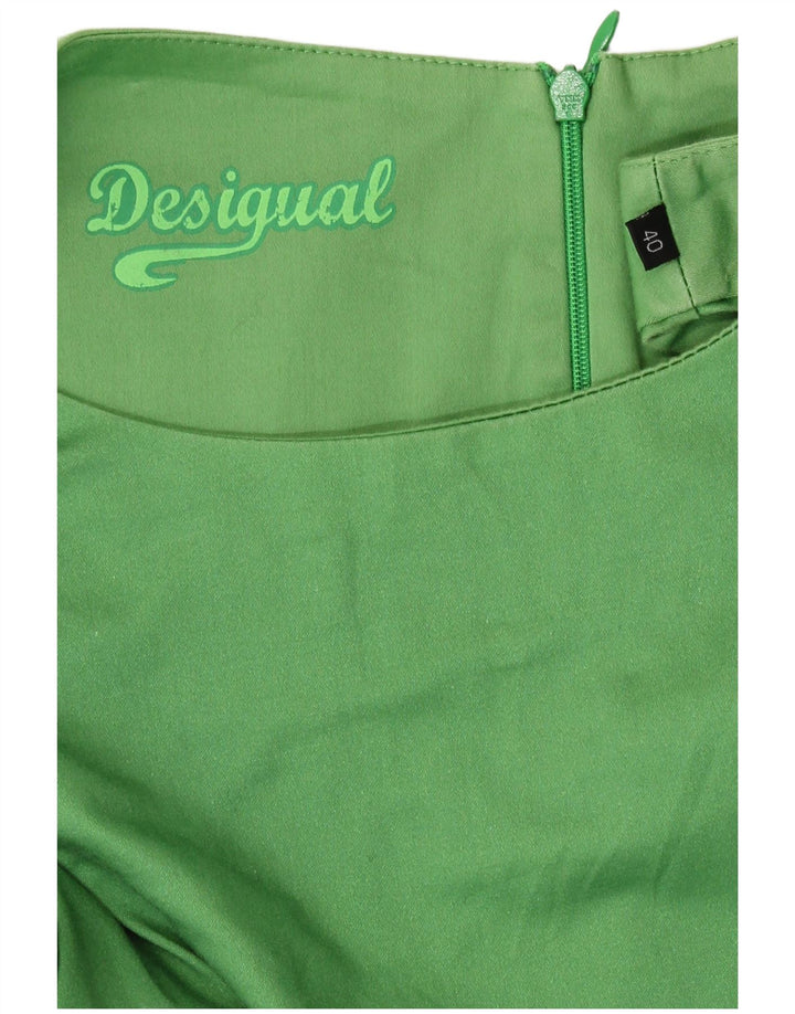 Desigual ženska grafička osnovna haljina bez rukava EU 40 srednje zelene geometrije