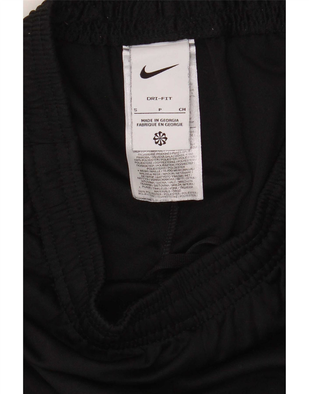 Nike muške Dri Fit hlače za trenirku male crne poliesterske boje