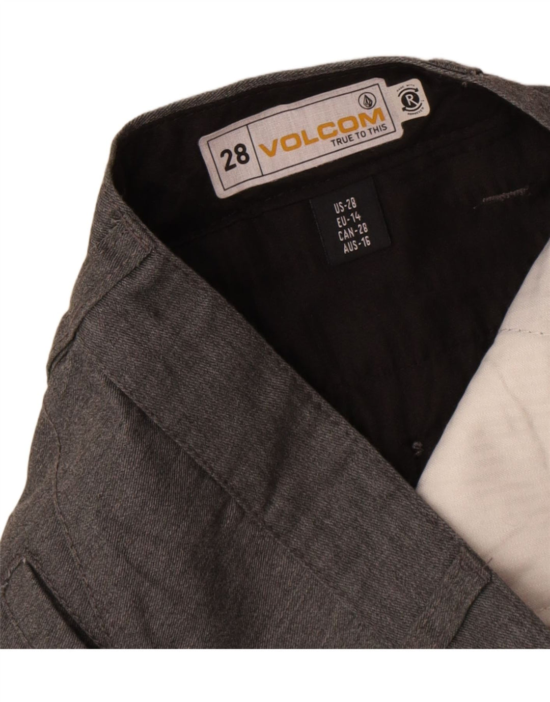 Volcom muške chino kratke hlače W28 mali sivi poliester