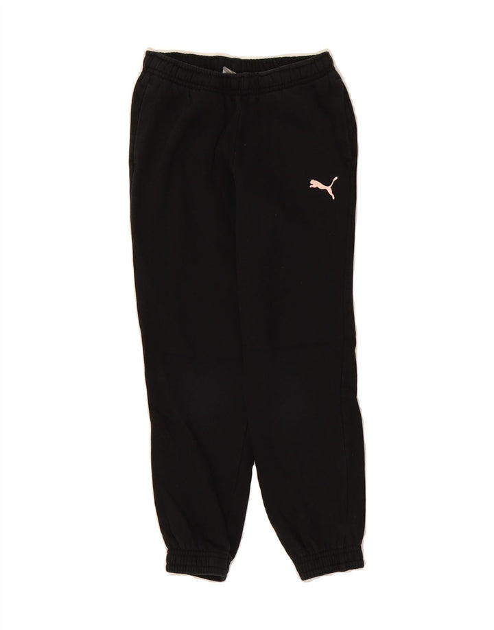 PUMA Boys Tracksuit Trousers Joggers 7-8 Years  Black Vintage Puma and Second-Hand Puma from Messina Hembry 