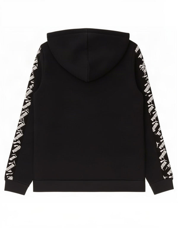 Puma Boys Graphic Zip pulover s kapuljačom 11-12 godina crni pamuk