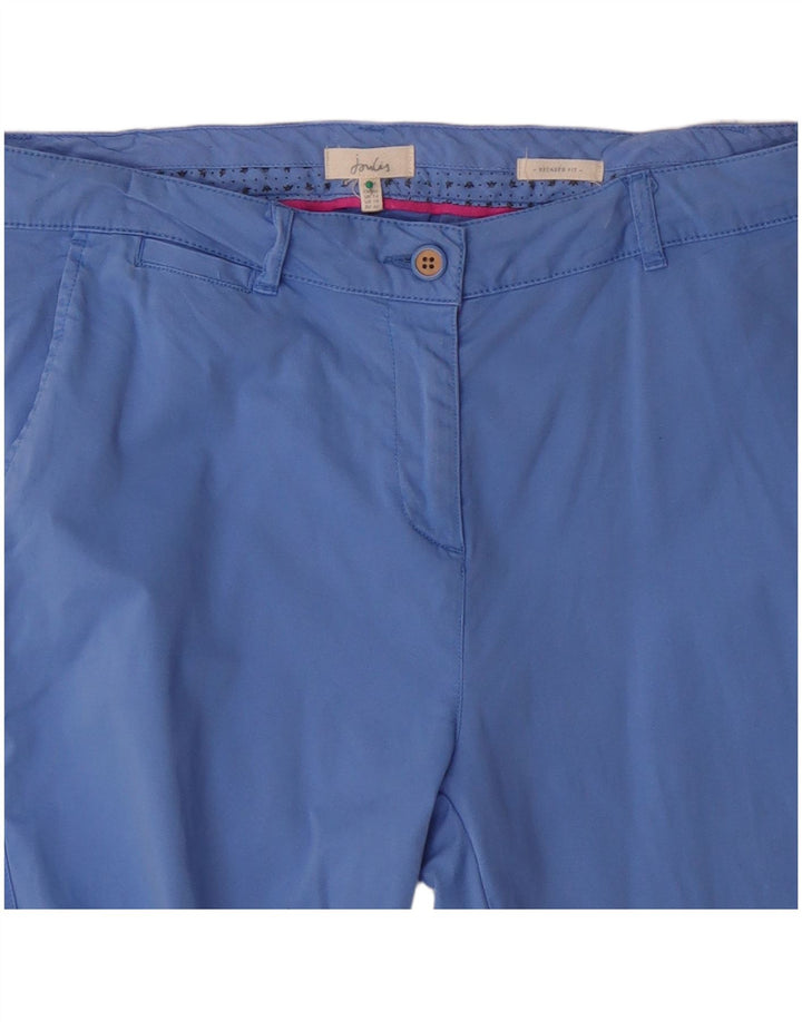 JOULES Ženske Chino hlače opuštenog kroja UK 14 Large W34 L30 Plavi pamuk