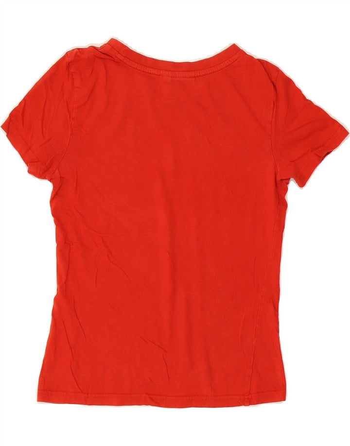 PUMA Womens Graphic T-Shirt Top UK 10 Small  Red Vintage Puma and Second-Hand Puma from Messina Hembry 