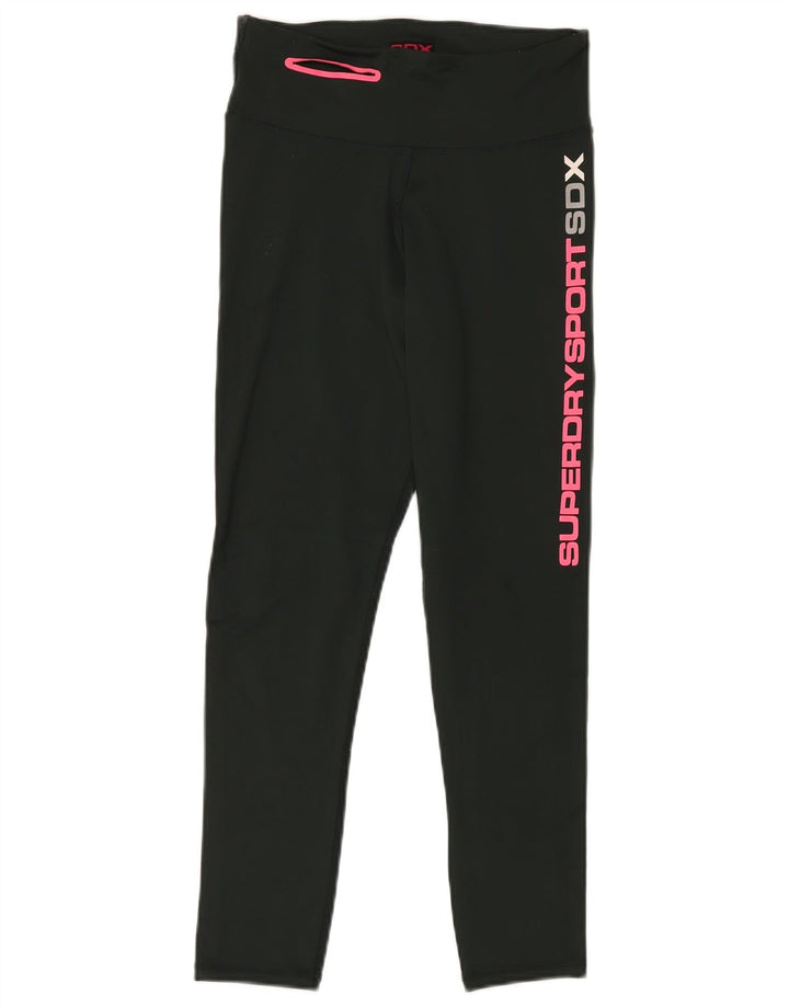 SUPERDRY ženske grafičke tajice UK 10 male zelene poliamidne