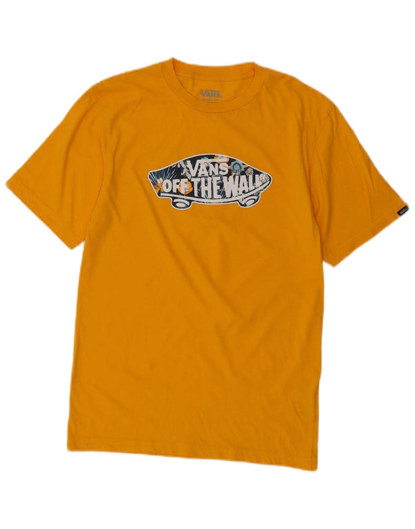 Vans Boys Classic Fit majica kratkih rukava s grafičkim motivima 14-15 godina XL žuti pamuk