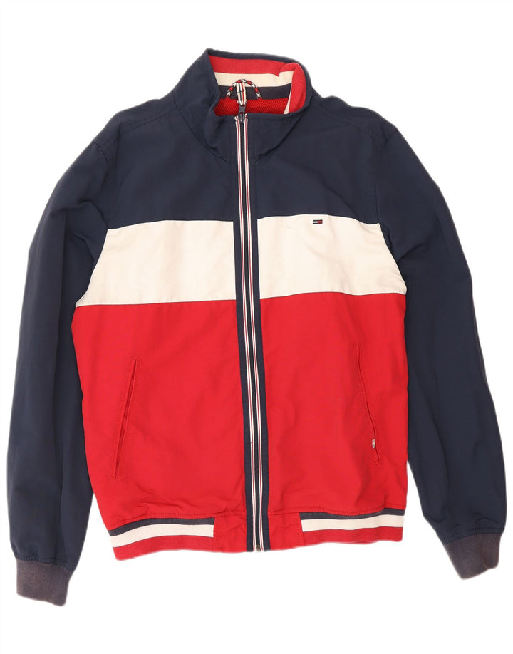 Tommy Hilfiger muška bomber jakna UK 40 velika tamnoplava pamuk u boji