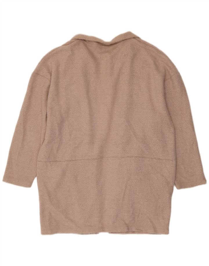 Marks & Spencer ženski dugi kardigan pulover UK 20 2XL ružičasti poliester