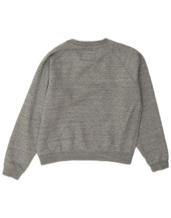 Jack Wills Ženska prekomjerna majica s kratkim rukavima UK 4 XS Sivi flekasti pamuk
