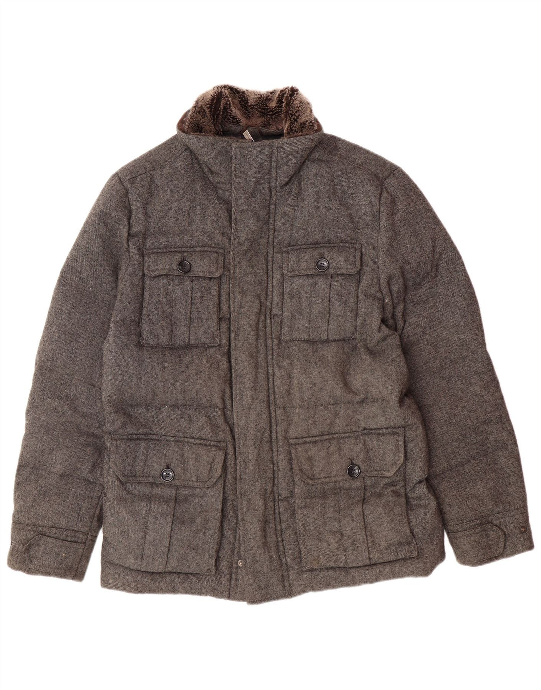 Michael Kors muška podstavljena jakna UK 40 veliki sivi poliester