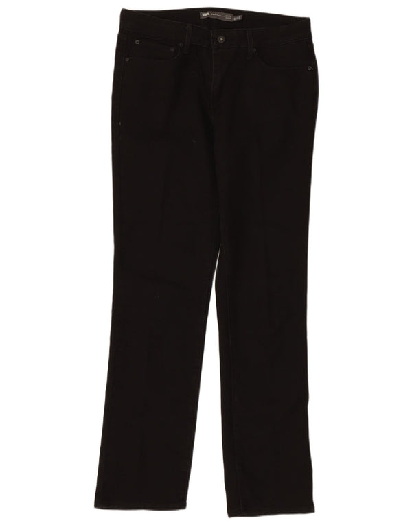 LEVI'S ženske demi curve ravne traperice srednjeg rasta US 12 Large W32 L31 crne