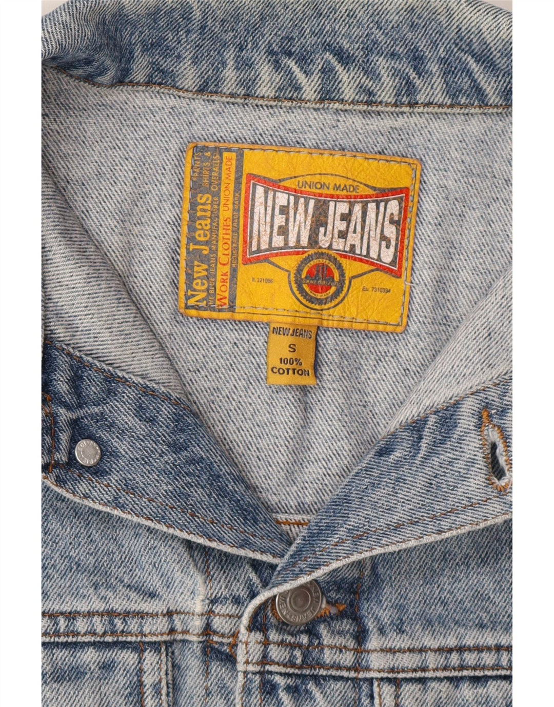 NEW JEANS Womens Crop Denim Jacket UK 10 Small Blue Cotton Vintage New Jeans and Second-Hand New Jeans from Messina Hembry 