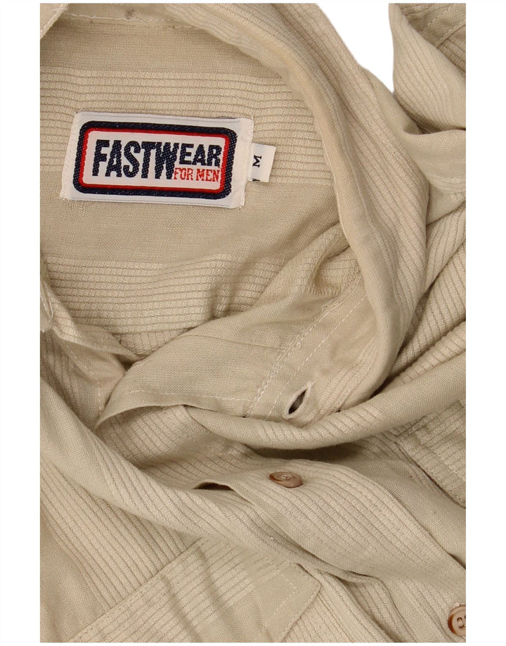 Vintage muška košulja kratkih rukava srednje bež boje