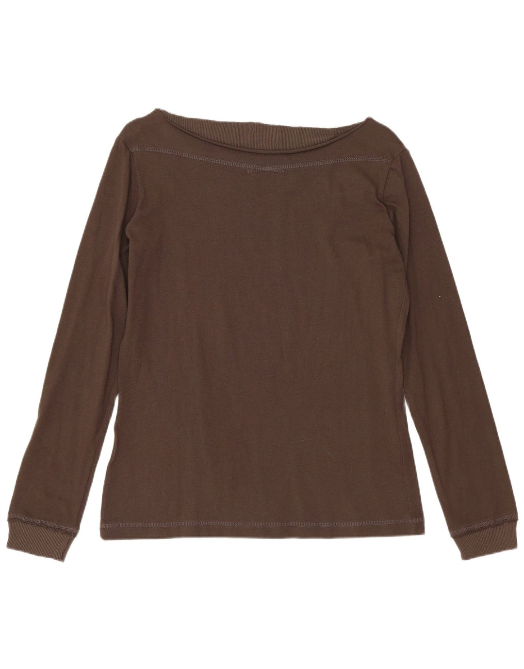 CHAMPION Womens Heritage Fit Top Long Sleeve UK 12 Medium Brown