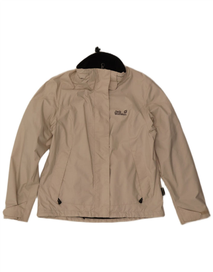 JACK WOLFSKIN Ženska kišna jakna UK 12 srednje bež poliester