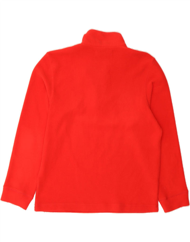 SERGIO TACCHINI Mens Zip Neck Fleece Jumper Large Red Vintage Sergio Tacchini and Second-Hand Sergio Tacchini from Messina Hembry 