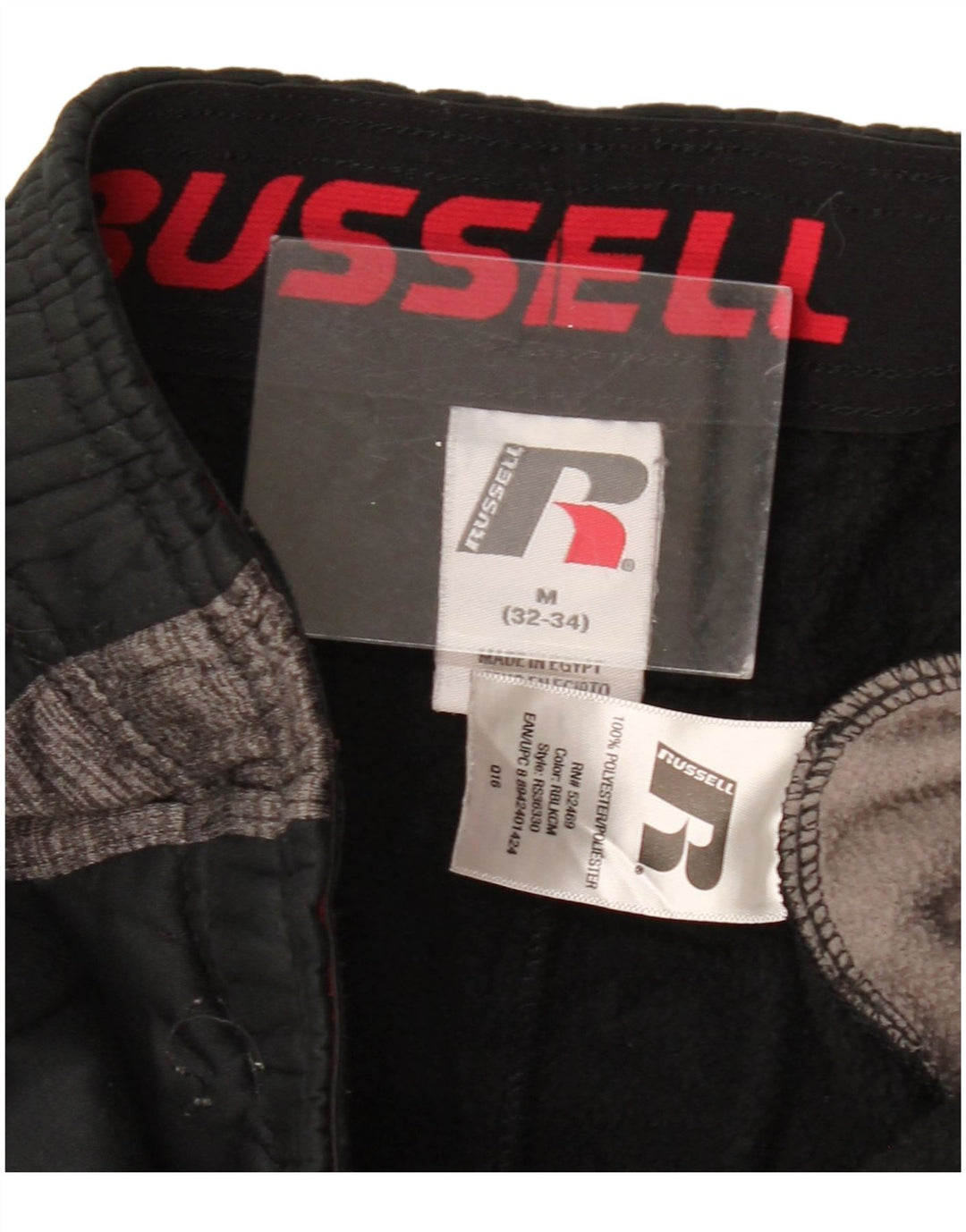 RUSSELL ATHLETIC muške trenirke Hlače srednje crne boje